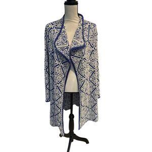 Women’s Orange Fashion Open Front Cardigan Sweater. Size Large